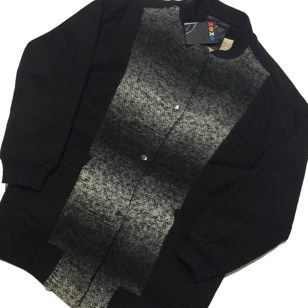Black Gradient Fleece Lined Sweater