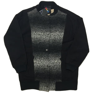 Black Gradient Fleece Lined Sweater