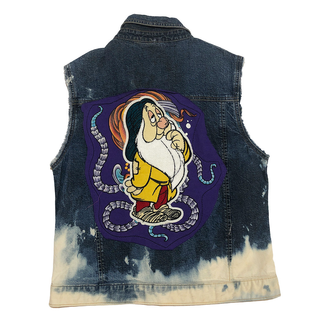 Vintage Gypsy Wolf Reworked Denim Vest