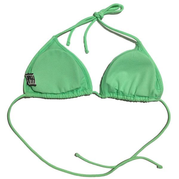 Mint Green Polka Dot Bikini Top