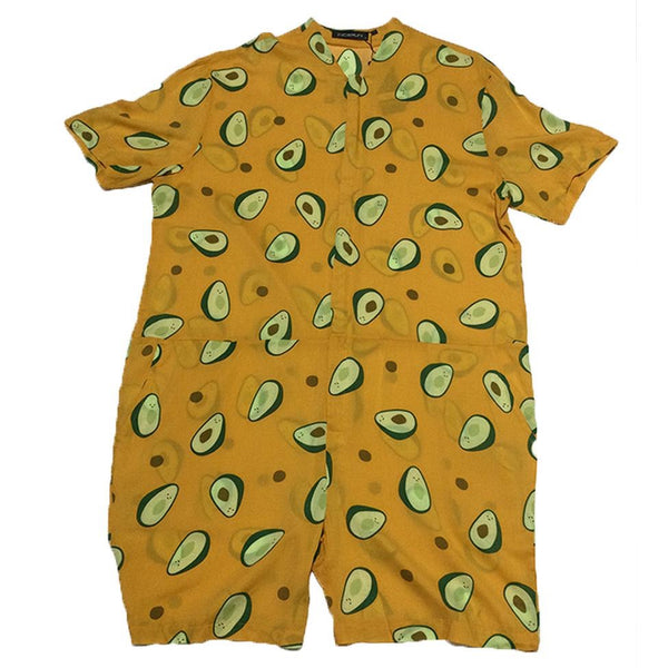 Avocado Yellow Mini Jump Suit