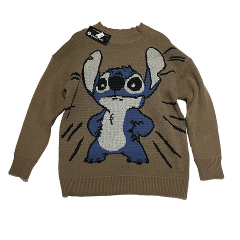 Brown Stitch Disney Knit Sweater