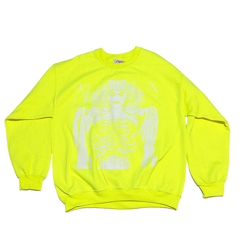 Junji Ito Neon Yellow Sweatshirt
