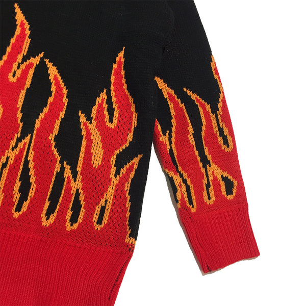 Fire Flame Knit Sweater