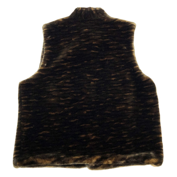 Vintage Zip Up Faux Fur Vest