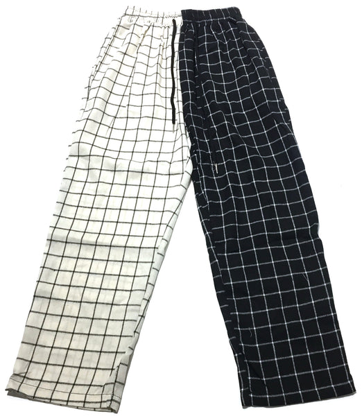 Black and White Grid Pants