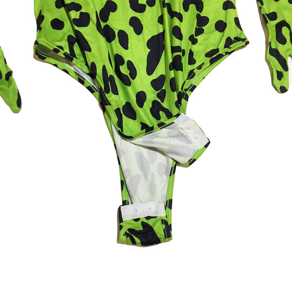 Green Leopard Body Suit with Built in Hands