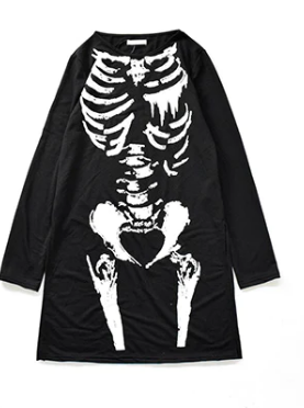 Skeleton Shirt Dress by ACDC RAG