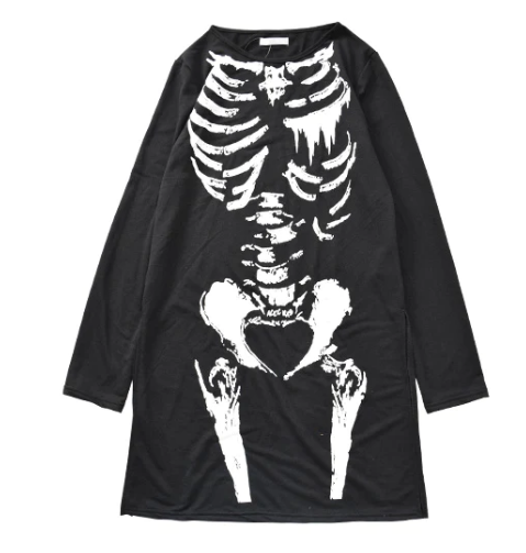 Skeleton Shirt Dress by ACDC RAG