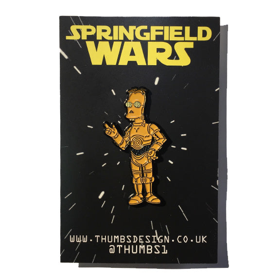 Frink x Springfield Wars Pin Badge by THUMBS