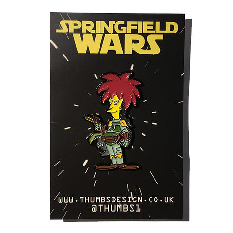 Sideshow Bob x Springfield Wars Pin Badge by THUMBS