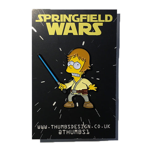 LAST ONE! Bart x Springfield Wars Pin Badge by THUMBS