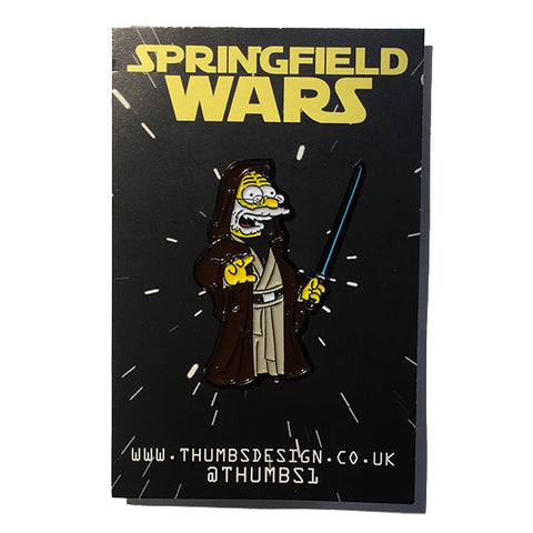LAST ONE! Abe x Springfield Wars Pin Badge by THUMBS