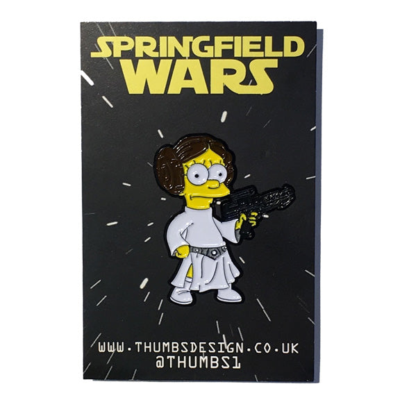 Lisa x Springfield Wars Pin Badge by THUMBS