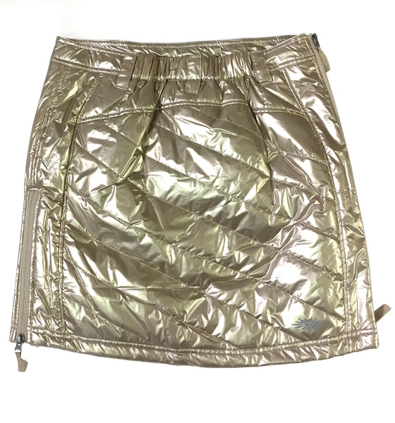 Skhoop Metallic Gold Mini-Skirt