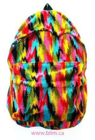 Handmade  Rainbow Ikat Back Pack