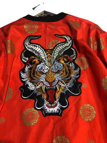 Tiger Embellished Vintage Hardy Amies Shirt Jacket