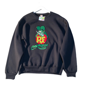 Embellished Ratfink Crewneck Sweater