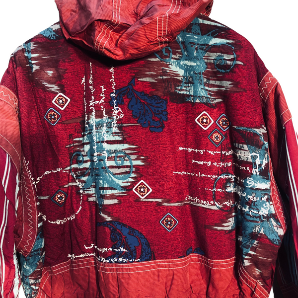 Red/Black/Burgandy Vintage Jacket by Austrian Ski Team