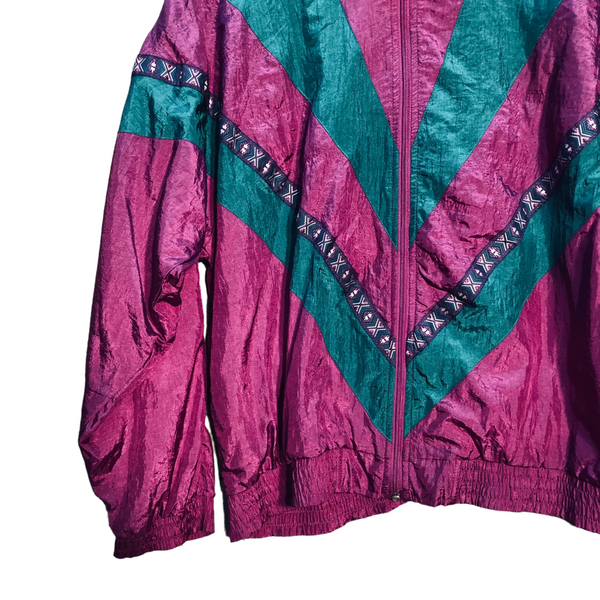 Vintage Purple/ Teal Nylon Jacket