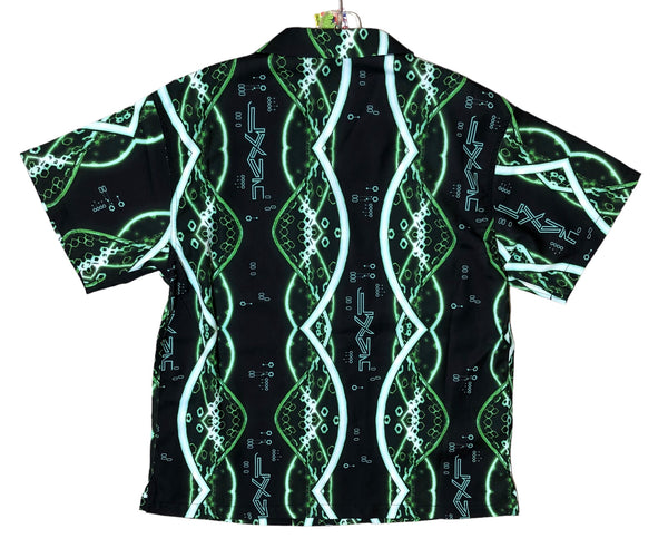 Cyber Print Button Up