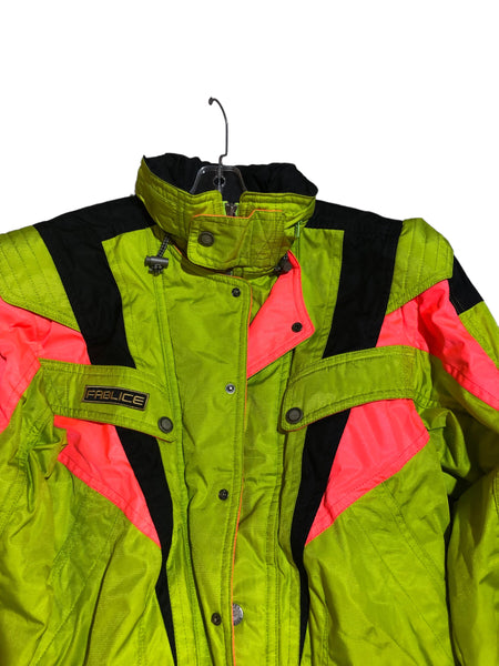 Vintage Fablice Neon Green Jacket