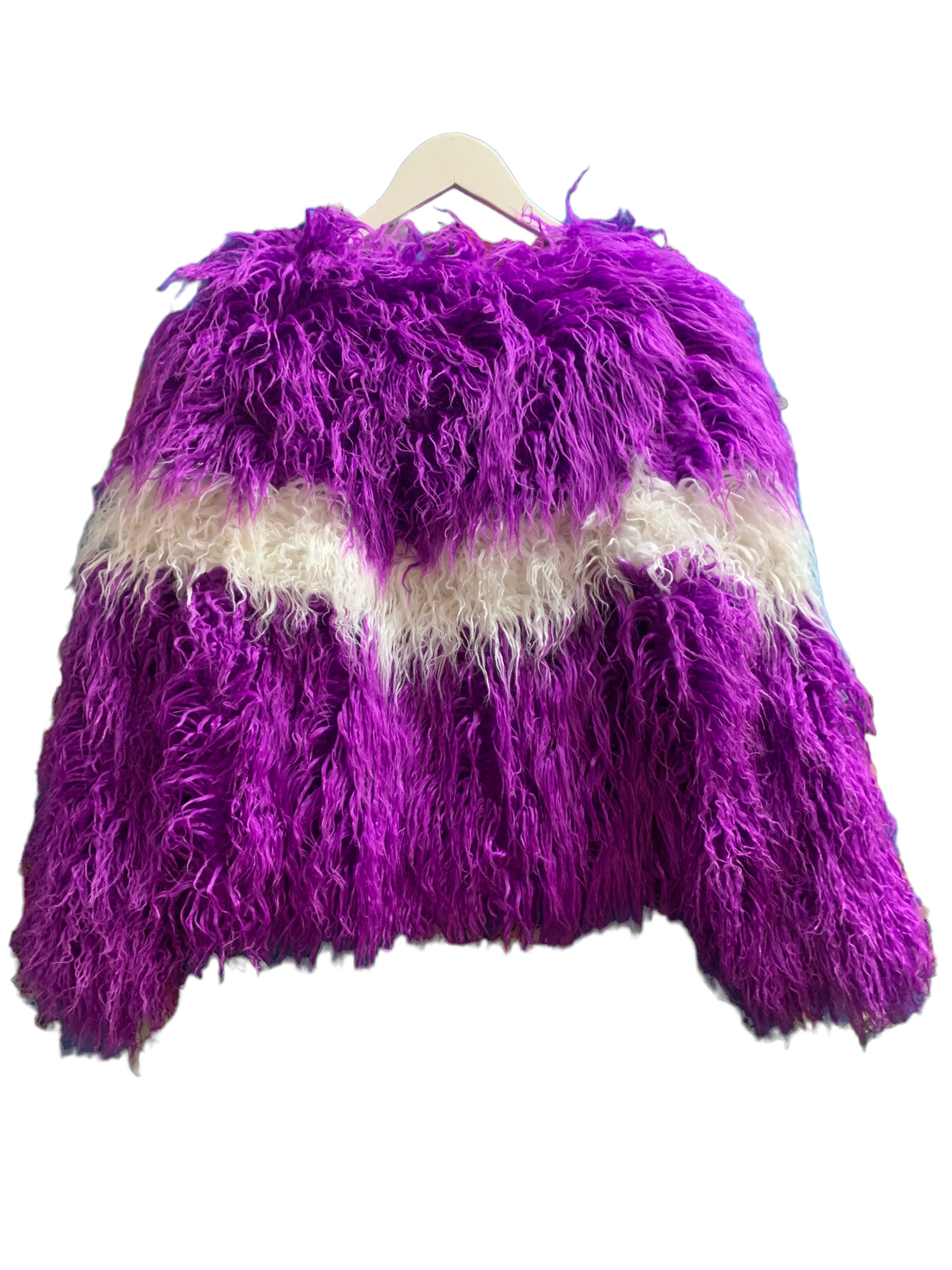Ultra Fest Faux Fur Purple Jacket