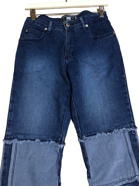 Vintage Denim Patchwork Pants