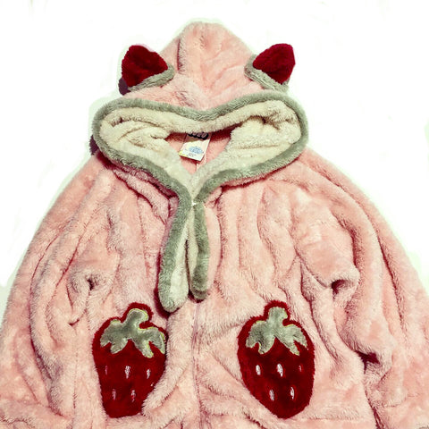 Strawberry Fur Animal Onesie