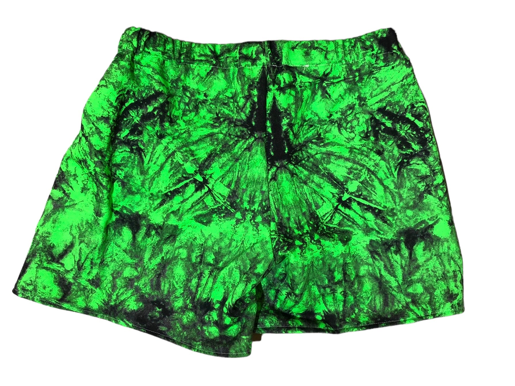 Custom Black and Neon Green Shorts by Blim