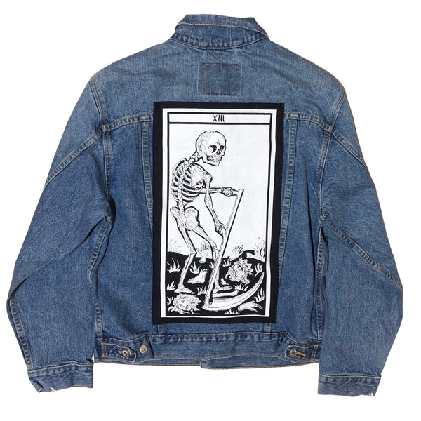 Ooak Death Denim Jacket by Tooth and Claw