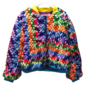 Handmade OOAK Crochet Bomber Jacket