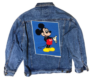 Embellished Mickey Denim Jacket