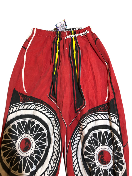 Custom Black and Red Balloon Pant by Blim