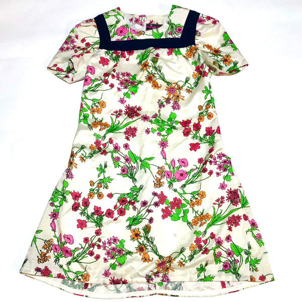 Vintage 70’s Japanese Floral Dress