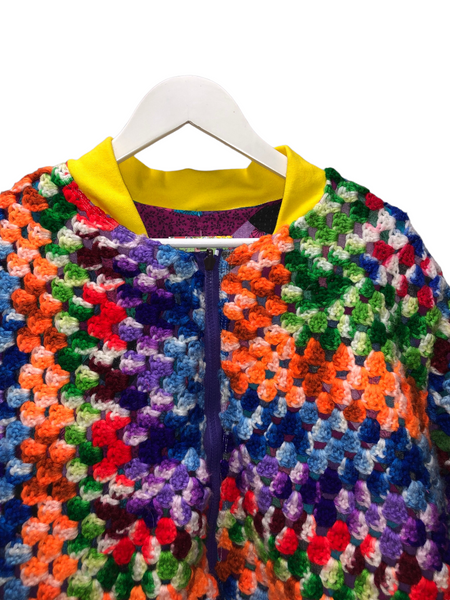 Handmade OOAK Crochet Bomber Jacket