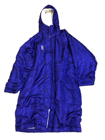 Vintage Royal Blue long Sherpa Jacket
