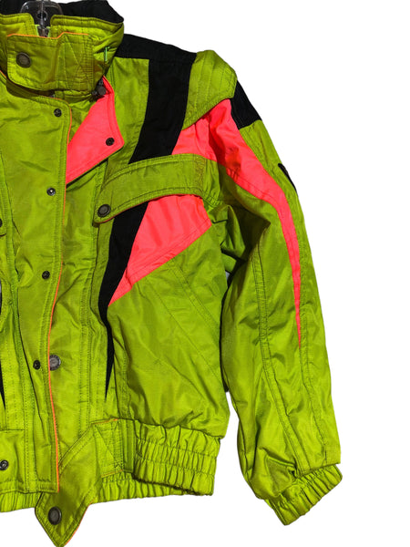 Vintage Fablice Neon Green Jacket