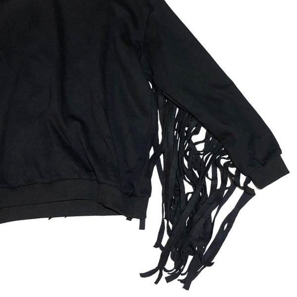 BACK IN STOCK! Black Long Fringe Sweater