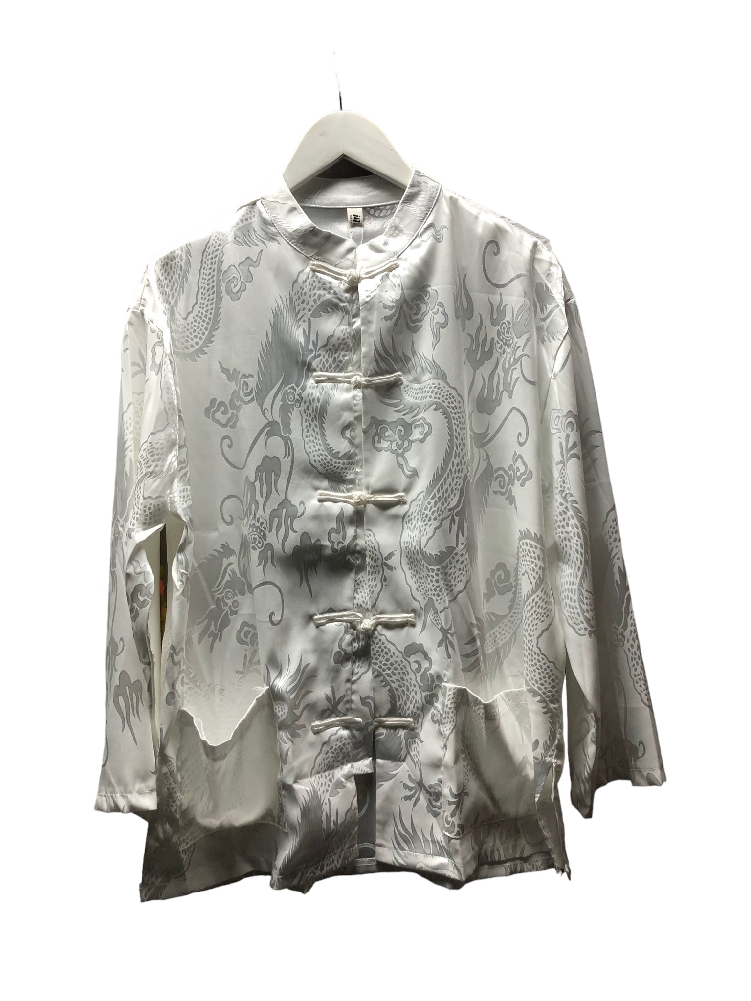 White Dragon Embellished Chinese Jacket