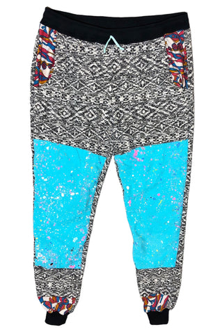 Hand Patchwork French Terry Pant by Pattern Nation x Blim