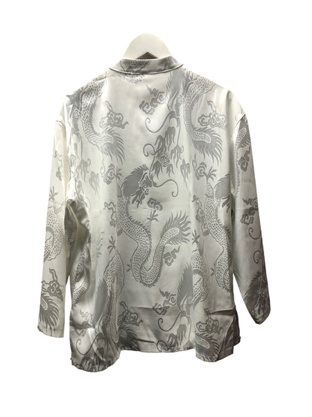 White Dragon Embellished Chinese Jacket