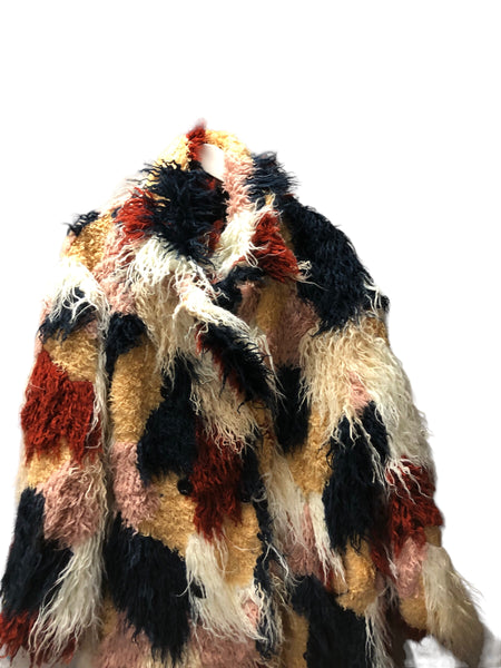 BACK IN STOCK Colorful Shag Faux Fur Jacket