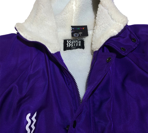 Vintage Purple Superstar Sherpa Jacket