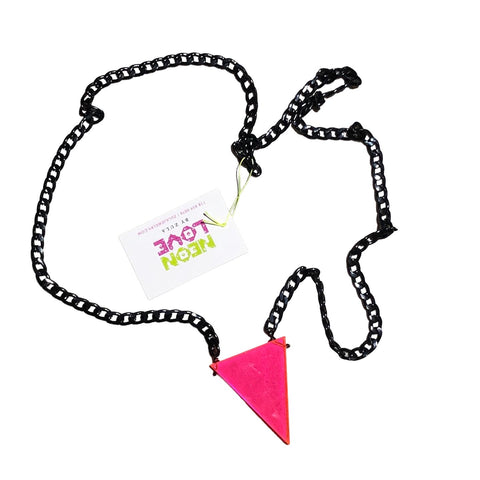 Neon Pink Handmade Necklace by Neon Love