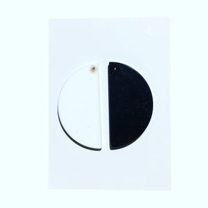 Black/ White Handmade Earrings by Neon Love
