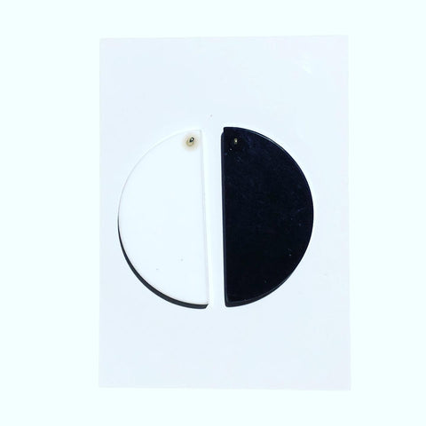 Black/ White Handmade Earrings by Neon Love