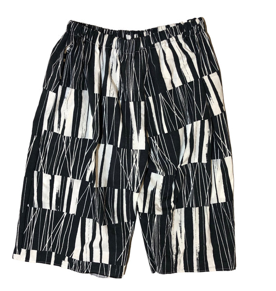 Custom Black and White Long Shorts by Blim