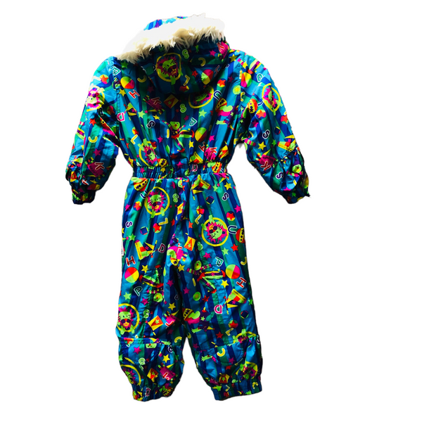 Vintage Colorful Kids Snow suit by phenix from Japan