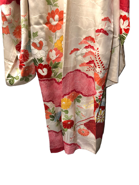 Japanese Maple Silk Furisode